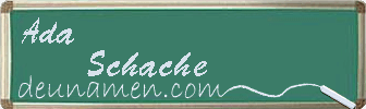 Ada Schache Visitenkarte